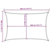 Burė nuo saulės, mėlynos spalvos, 3x4m, HDPE, 160g/m²
