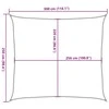 Burė nuo saulės, pilka, 3x2,5m, 100% oksfordo poliesteris