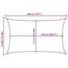 Burė nuo saulės, raudonos spalvos, 5x8m, HDPE, 160g/m²