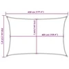 Burė nuo saulės, smėlio, 3,5x4,5m, HDPE, 160g/m², stačiakampė