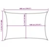 Burė nuo saulės, smėlio, 4x6m, HDPE, 160g/m², stačiakampė