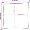 Burė nuo saulės, smėlio, 5x5m, HDPE, 160g/m², kvadratinė