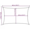 Burė nuo saulės, smėlio, 5x6m, HDPE, 160g/m², stačiakampė