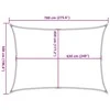 Burė nuo saulės, smėlio, 5x7m, HDPE, 160g/m², stačiakampė