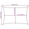 Burė nuo saulės, smėlio, 6x8m, HDPE, 160g/m², stačiakampė
