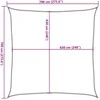 Burė nuo saulės, smėlio, 7x7m, HDPE, 160g/m², kvadratinė