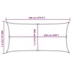 Burė nuo saulės, šviesiai siva, 4x7m, HDPE, 160g/m²