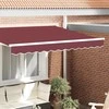 Markizės pakraščio pakeitimas Burgundijos dryžuota 2,5 m
