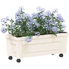 Calypso vazonas su ratukais Balta 79 x 35 x 33 cm PP