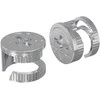 Cam užrakto veržlės 2 pcs Sidabro 15 x 11,5 mm Metalas