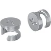 Cam užrakto veržlės 2 vnt. Sidabro 12 x 10 mm Metalas