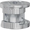 Cam užrakto veržlės 2 vnt. Sidabro 15 x 11,5 mm Metalas