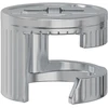Cam užrakto veržlės 2 vnt. Sidabro 15 x 11,5 mm Metalas