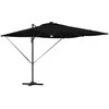 Roma Parasol Juoda 286 x 284 x 270 cm Aliuminis ir poliesteris