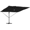 Roma Parasol Juoda 286 x 284 x 270 cm Aliuminis ir poliesteris