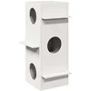 Cat House Baltas 43x43x90 cm Pušies masyvo