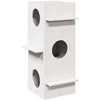 Cat House Baltas 43x43x90 cm Pušies masyvo
