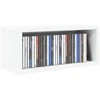 CD saugojimo stovas 2 vnt. Balta 40 x 17 x 17 cm