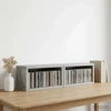 CD saugojimo stovas 2 vnt. Betono pilka 40 x 17 x 17 cm