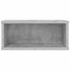 CD saugojimo stovas 2 vnt. Betono pilka 40 x 17 x 17 cm