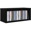 CD saugojimo stovas 2 vnt. Juodojo ąžuolo 40 x 17 x 17 cm