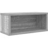 CD saugojimo stovas 2 vnt. Pilka Sonoma 40 x 17 x 17 cm