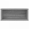CD saugojimo stovas 2 vnt. Pilka Sonoma 40 x 17 x 17 cm