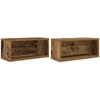 CD saugojimo stovas 2 vnt. Ąžuolo mediena 40 x 17 x 17 cm