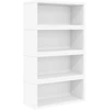 CD saugojimo stovas 4 vnt. Balta 40 x 17 x 17 cm