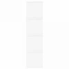 CD saugojimo stovas 4 vnt. Balta 40 x 17 x 17 cm