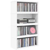 CD saugojimo stovas 4 vnt. Balta 40 x 17 x 17 cm