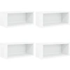 CD saugojimo stovas 4 vnt. Balta 40 x 17 x 17 cm