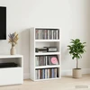 CD saugojimo stovas 4 vnt. Balta 40 x 17 x 17 cm