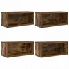 CD saugojimo stovas 4 vnt. Dūminio ąžuolo 40 x 17 x 17 cm