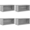CD saugojimo stovas 4 vnt. Pilka Sonoma 40 x 17 x 17 cm