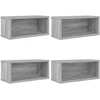 CD saugojimo stovas 4 vnt. Pilka Sonoma 40 x 17 x 17 cm