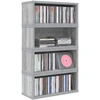 CD saugojimo stovas 4 vnt. Pilka Sonoma 40 x 17 x 17 cm