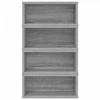 CD saugojimo stovas 4 vnt. Pilka Sonoma 40 x 17 x 17 cm