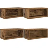 CD saugojimo stovas 4 vnt. Sendintos medienos 40 x 17 x 17 cm