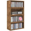 CD saugojimo stovas 4 vnt. Ąžuolo mediena 40 x 17 x 17 cm