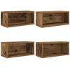 CD saugojimo stovas 4 vnt. Ąžuolo mediena 40 x 17 x 17 cm