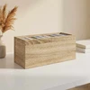 CD saugojimo stovas 4 vnt. Sonoma ąžuolas 40 x 17 x 17 cm