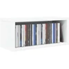 CD saugojimo stovas Balta 40 x 17 x 17 cm Apdirbta mediena