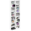 CD spinta 2 vnt. Balta 33 x 23,5 x 175 cm Apdirbta mediena