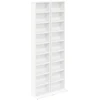 CD spinta 2 vnt. Balta 33 x 23,5 x 175 cm Apdirbta mediena