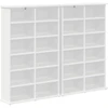 CD spinta 2 vnt. Balta 60 x 17 x 92 cm Apdirbta mediena
