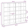 CD spinta 2 vnt. Balta 65 x 23,5 x 97,5 cm Apdirbta mediena