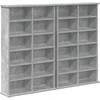 CD spinta 2 vnt. Betono pilka 60 x 17 x 92 cm Apdirbta mediena