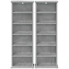 CD spinta 2 vnt. Betono pilka 60 x 17 x 92 cm Apdirbta mediena