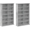 CD spinta 2 vnt. Betono pilka 60 x 17 x 92 cm Apdirbta mediena